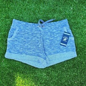 Beverly Hills Polo Club shorts XL gray knit stretch drawstring waist NEW NWT